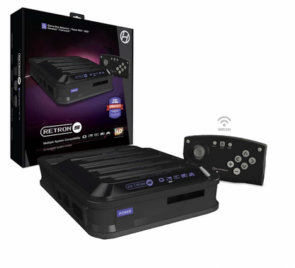 RetroN 5: HD Gaming ConsoleFor: Game Boy Advance® / Game Boy Color® / Game Boy ® / Super NES® / NES® / Super Famicom™ / Famicom™ / Genesis® / Mega Drive™ / Master System® (Back-order for early July)